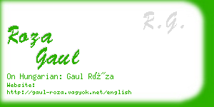 roza gaul business card